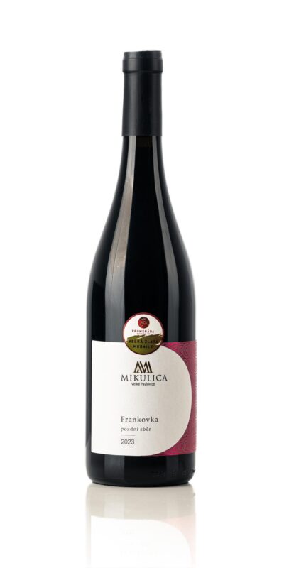 Vynikající Frankovka 2023 pozdní sběr z Velkých Pavlovic.