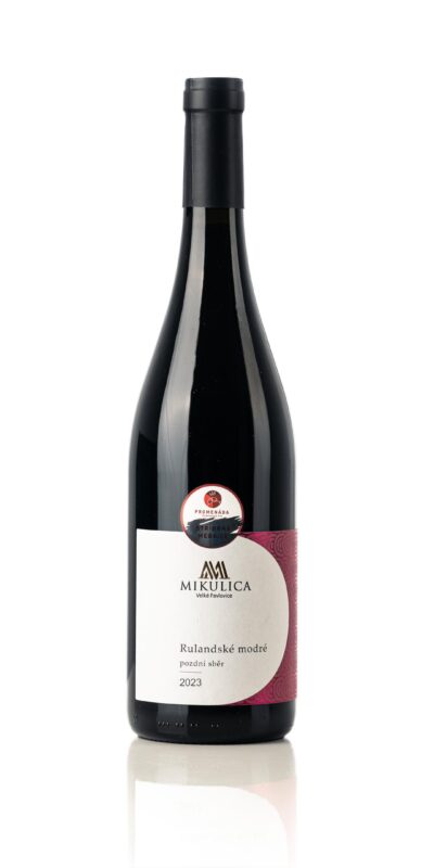 Vynikající Rulandské modré 2023 pozdní sběr z Velkých Pavlovic.