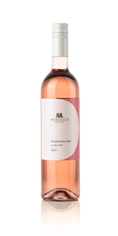 Frankovka rosé 2023 od Vinařství Mikulica z Velkých Pavlovic.