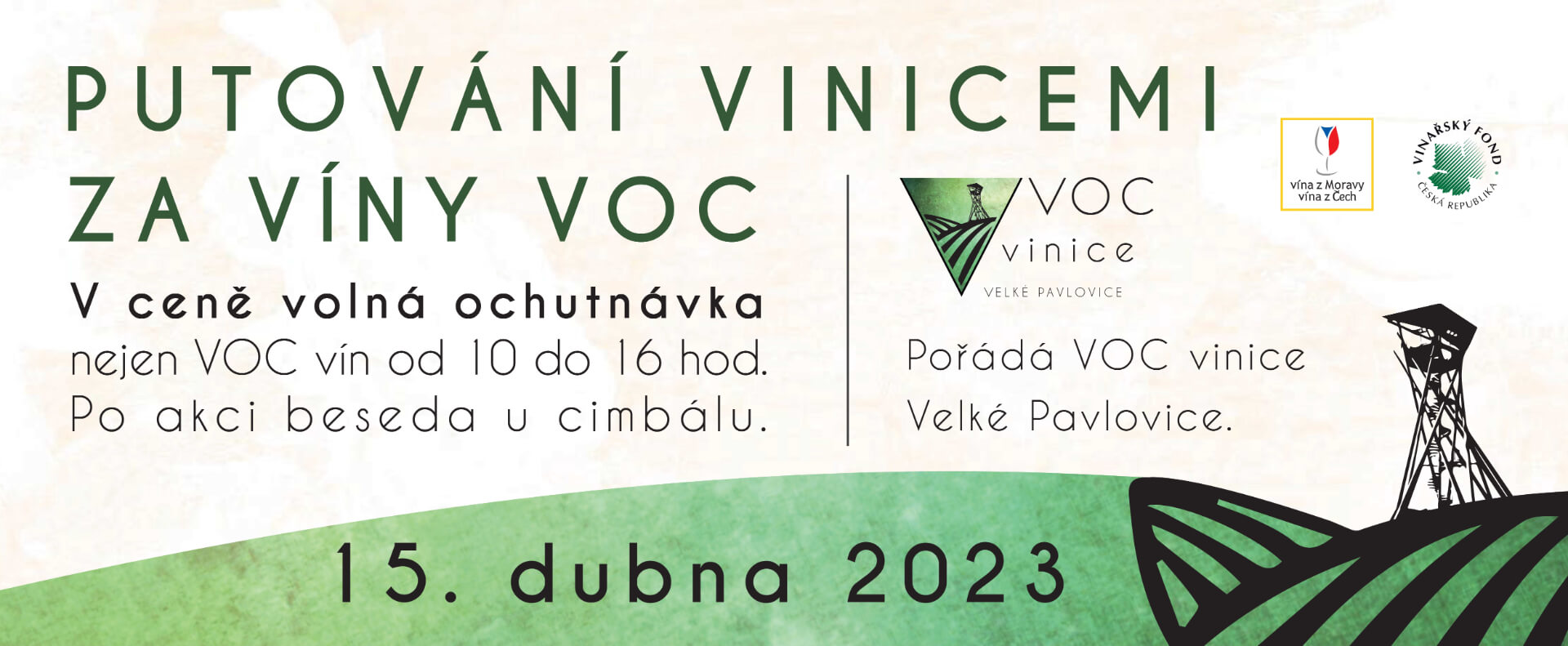 Putování vinicemi za víny VOC ve Velkých Pavlovicích 2023.